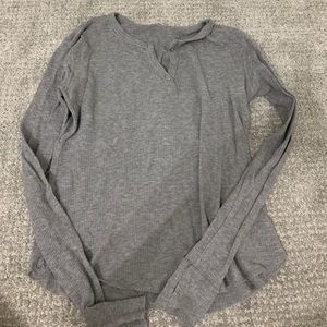 Brandy Melville waffle long sleeve tee